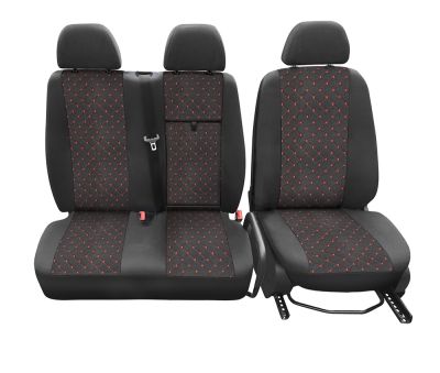 2+1 Лукс Калъфи черни За Седалки за Mercedes Sprinter след 2006г
