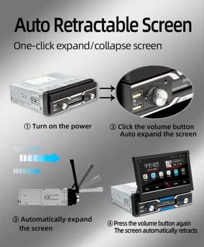 Мултимедия ,Android, 1DIN, 7",Wi-Fi GPS, 4x55W, Touch Screen
