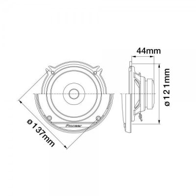Авто колони PIONEER TS-G1310F 13 СМ, 35 W