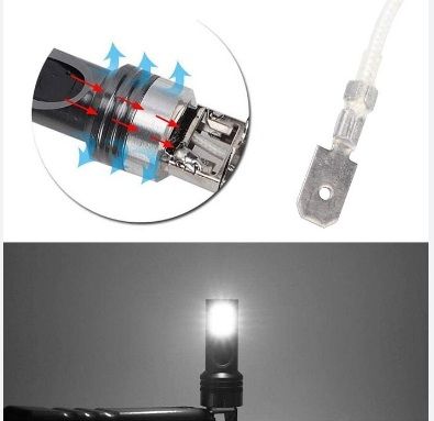 Диодни LED крушки H3, 9W, 1100 lm, 12V-24V
