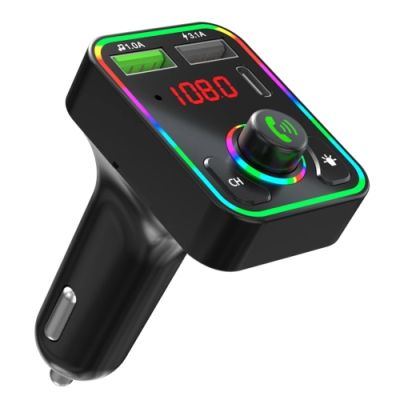 FM Трансмитер F3 Bluetooth Kit, MP3, Мултифункционален , Bluetooth , черен