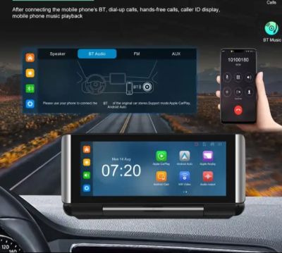 Универсална навигация + видеорегистратор ANDROID Wireless Carplay &amp; Android Auto DVR AirPlay BT FM Autoradio