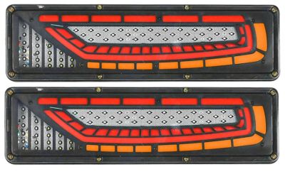 Стопове LED с бягащ мигач 24V к-т -46см