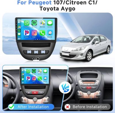 Peugeot 107/Citroen C1/Toyota Aygo НАВИГАЦИЯ 10´´