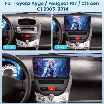 Peugeot 107/Citroen C1/Toyota Aygo НАВИГАЦИЯ 10´´