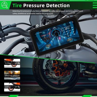6" Навигация за мотоциклет с Carplay Android Auto,Airplay BT, Type-C, SWC камера Водоустойчива 