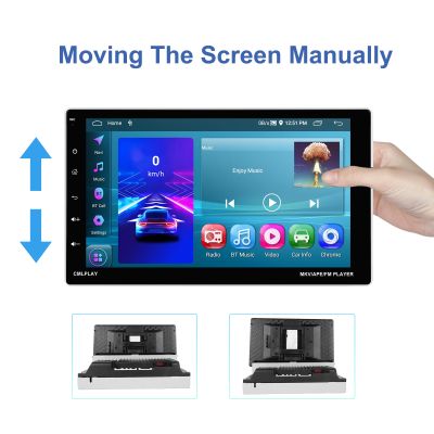 9" въртящ се 1 DIN Android Car+Carplay радио 2GB+64GB Android 13
