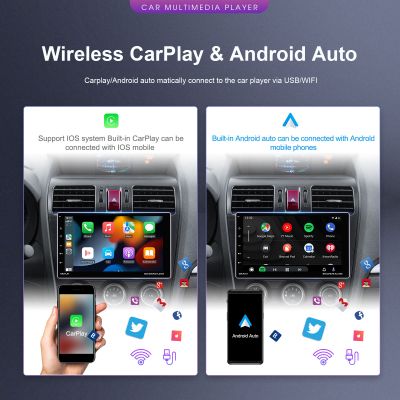 9" въртящ се 1 DIN Android Car+Carplay радио 2GB+64GB Android 13